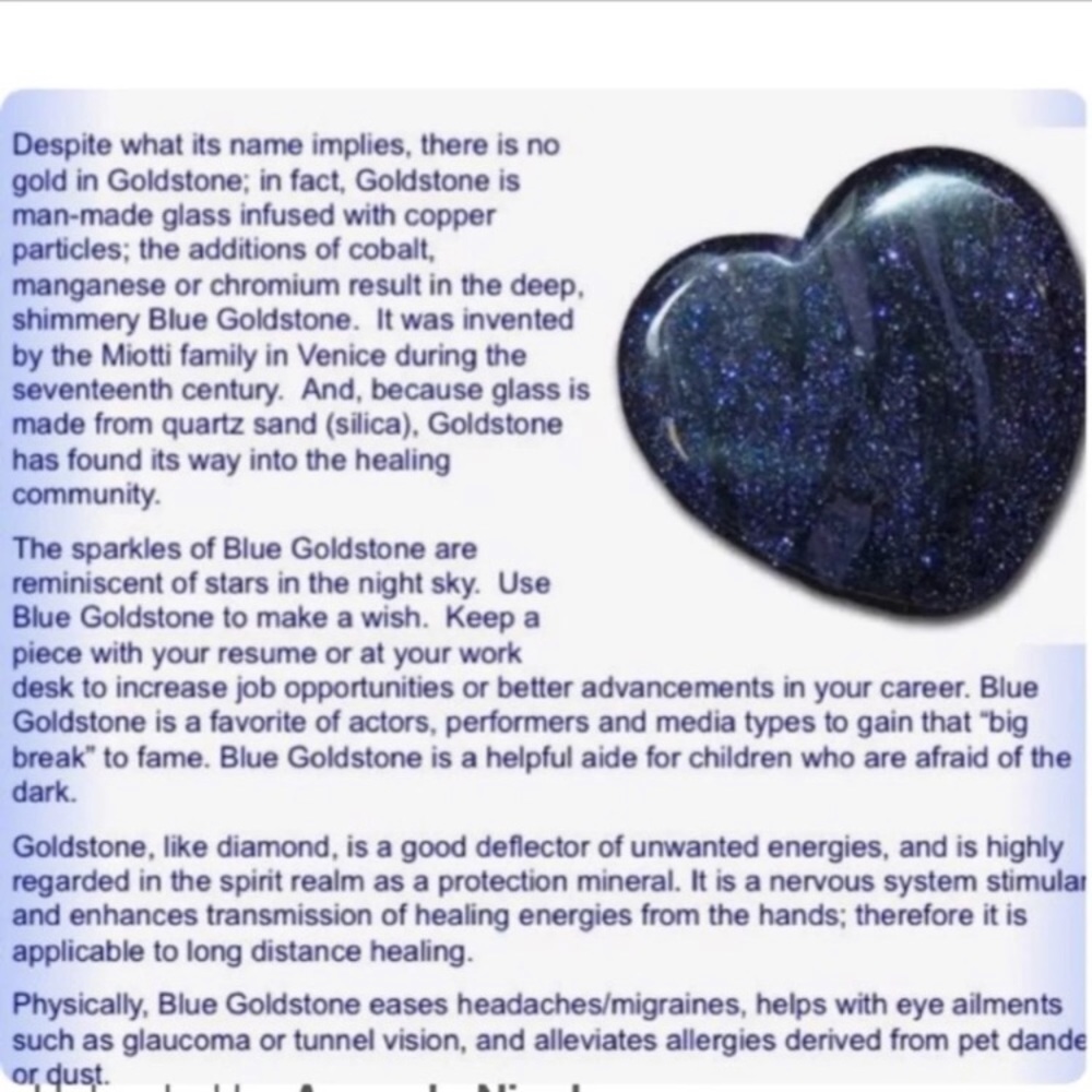 Blue Goldstone Spiritual Healing Bracelet - NEW - Picture 4 of 8
